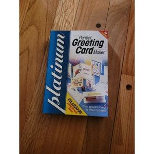 Perfect Greeting Card Maker software program kit 2003 new sealed Cosmi